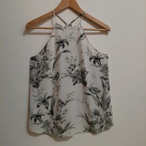 Anne Taylor LOFT Floral Printed Blouse Women's Size XS